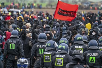 Violent clashes between thousands of demonstrators and the police, after a demonstration against