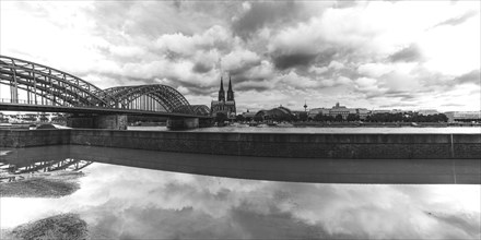 Hohenzollern Bridge, Cologne Cathedral, Central Station and Musical Dome, Cologne, North