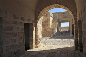 Castle of Castillo de San Felipe, Los Escullos, Cabo de Gata natural park, Almeria, Spain, Europe