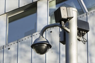 Video surveillance on a building, Berlin, 31/12/2016