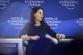 Annalena BÃ¤rbock (Alliance 90/The Greens), Federal Foreign Minister, photographed during a panel