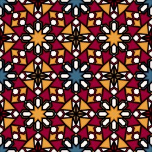 Islamic geometric seamless vector pattern