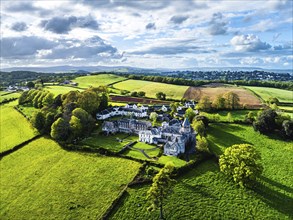 The Priory from a drone, Abbotskerswell Priory, Retirement Village, Abbotskerswell, Newton AbbotThe