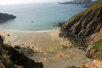 La Grande Greve beach, Island of Sark, Channel Islands, Great Britain