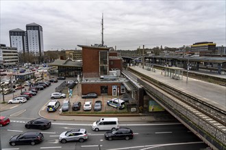 Bochum's main railway station, cut off from long-distance services and parts of regional services