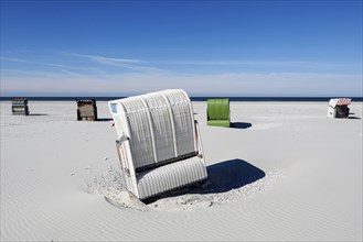 Beach coasts on the island of Amrum, Norddorf, 15.06.2020