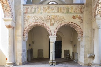 Benedictine monastery Bursfeld on the Weser near Hannoversch Münden. Bursfelde Monastery is a