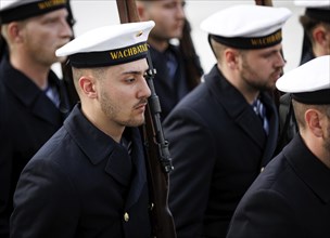 Marines of the guard battalion, photographed during the final roll call of the Bundeswehr missions