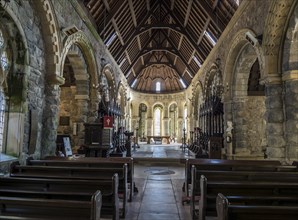 Church St. Conan's Kirk at lake Loch Awe, Scotland, UK