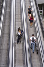 New bicycle car park at Amsterdam Central Station, Stationsplein, space for around 7000 bicycles,