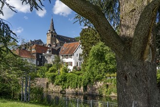 The old town centre of Essen-Kettwig, Mühlengraben, Essen North Rhine-Westphalia, Germany, Europe