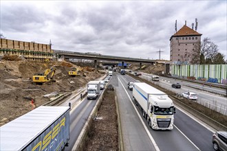 Duisburg-Kaiserberg motorway junction, complete reconstruction and new construction of the A3 and