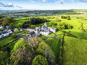 The Priory from a drone, Abbotskerswell Priory, Retirement Village, Abbotskerswell, Newton Abbot,