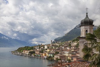 View of Limone sul Garda, Lake Garda, Province of Brescia, Lombardy, Northern Italy, Italy, Europe