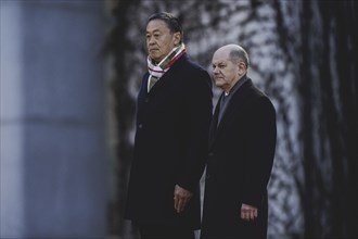 (R-L) Olaf Scholz (SPD), Federal Chancellor, and Srettha Thavisin, Prime Minister of Thailand,