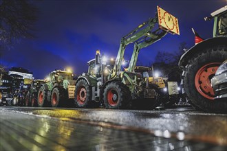 Road blockades in the centre of Berlin, taken as part of the farmers' protests in Berlin, 15.01