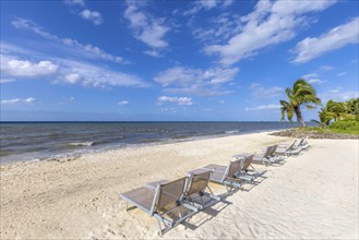 Beaches, playas, and hotels of Cozumel island, tourism and vacation destination on Mayan riviera