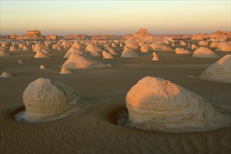 Egypt, White Desert, bizarre sandstone cliffs, Middle East, Africa