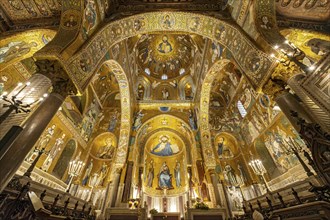 Palatine Chapel, Cappella Palatina, Palermo, Sicily, Italy, Europe