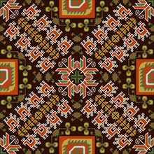 Traditional Bulgarian embroidery vector pattern