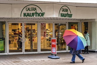 Galeria Kaufhof department stores' in the city centre of Duisburg, on Düsseldorfer StraÃŸe, is