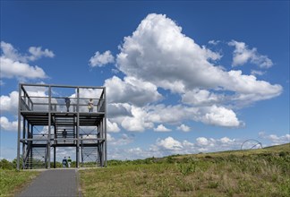 Hoheward spoil tip, Ewald-Empore, vantage point of the balcony promenade, Herten, North