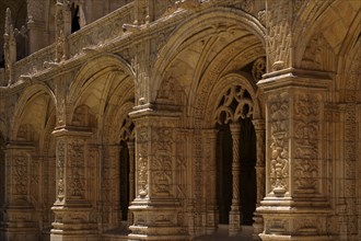 Cloister, Hieronymite monastery Mosteiro dos Jeronimos, also known as Mosteiro de Belém, Belém,