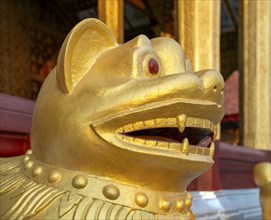 Deity statue, Wat Sensoukharam, Luang Prabang, Laos, Asia