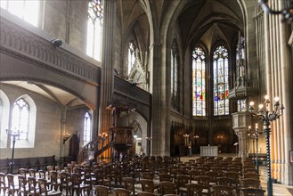 Interior, Elisabethenkirche, Basel, Canton of Basel-Stadt, Switzerland, Europe