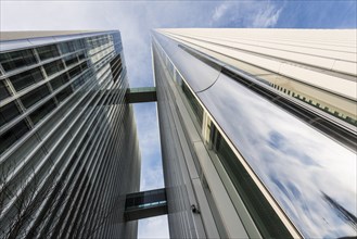 Modern architecture, high-rise buildings, Roche Towers, architects Herzog and de Meuron, Basel,