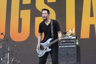 Adenau, Germany, 8.6.2024: Dogstar (bass, Keanu Reeves) play at Rock am Ring. The festival takes