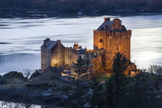 Eilean Donan Castle, a castle near Dornie in the Scottish Highlands, Scotland, United Kingdom,