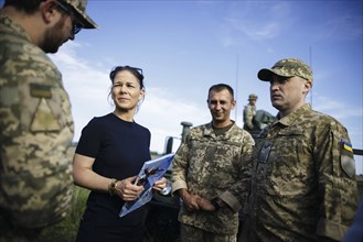 Annalena BÃ¤rbock (Alliance 90/The Greens), visits a Mobile Air Defence unit in Kyiv. Kyiv, 21 May