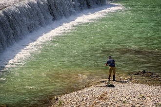 Kibling dam on the Saalach, Bad Reichenhall, Bavaria, Germany, Europe