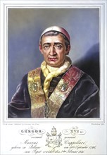 Gregory XVI (born 18 September 1765 in Belluno, Republic of Venice, died 1 June 1846 in Rome, legal