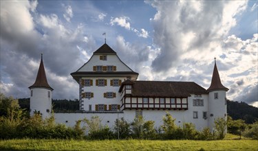 Wyher moated castle, Ettiswil, Canton Lucerne, Switzerland, Europe