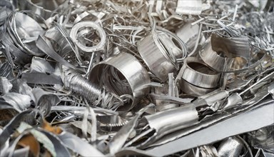 Metal, material, various metal waste and stainless steel residues