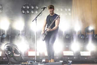 Adenau, Germany, 7 June 2024: Royal Blood (Mike Kerr, vocals, bass) play at Rock am Ring. The