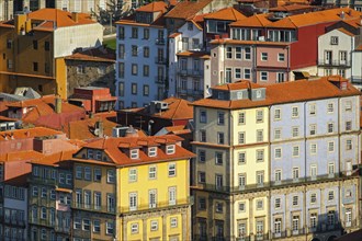 View of Portuguese traditional colorful houses in Porto city, Portugal, Europe