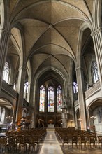 Interior, Elisabethenkirche, Basel, Canton of Basel-Stadt, Switzerland, Europe