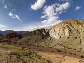 Colourful mountains in the Rainbow Valley, Atacama Desert, Chile, South America