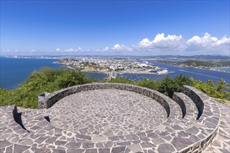 Mexico, views from Mazatlan panoramic skyline lookout Mirador Del Faro and Mirador de Crystal,