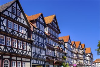 Half-timbered houses, Kirchstrasse, Allendorf district, Bad Sooden-Allendorf, Werratal,