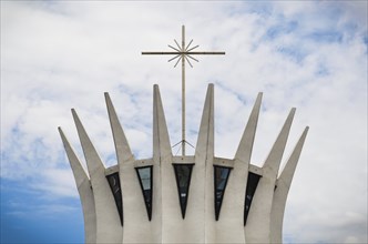 BrasÃ­lia, Distrito Federal, Brazil, October 25 -2014: Metropolitan Cathedral of Brasilia, work of