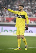 Goalkeeper Fabian Bredlow VfB Stuttgart (01) Gesture Gesture MHPArena, MHP Arena Stuttgart,