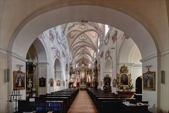 Church of All Saints, Interior, Litomerice, Bohemia, Interior, Czech Republic, Europe