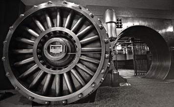 Bank Vault in a secure underground location for storage of sensitive documentation and extremely