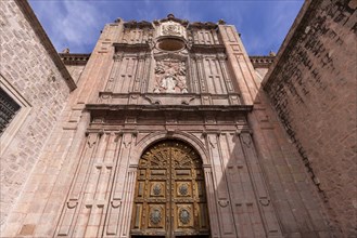 Mexico, Morelia, a popular tourist destination Morelia Cathedral on Plaza de Armas in historic