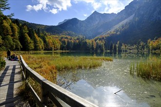 Frillensee near Inzell, Chiemgau, Upper Bavaria, Bavaria, Germany, Europe