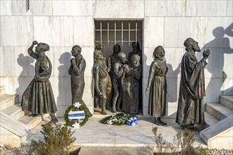 Statues of the Liberation Monument at Podokataro Bastion, Nicosia, Cyprus, Europe